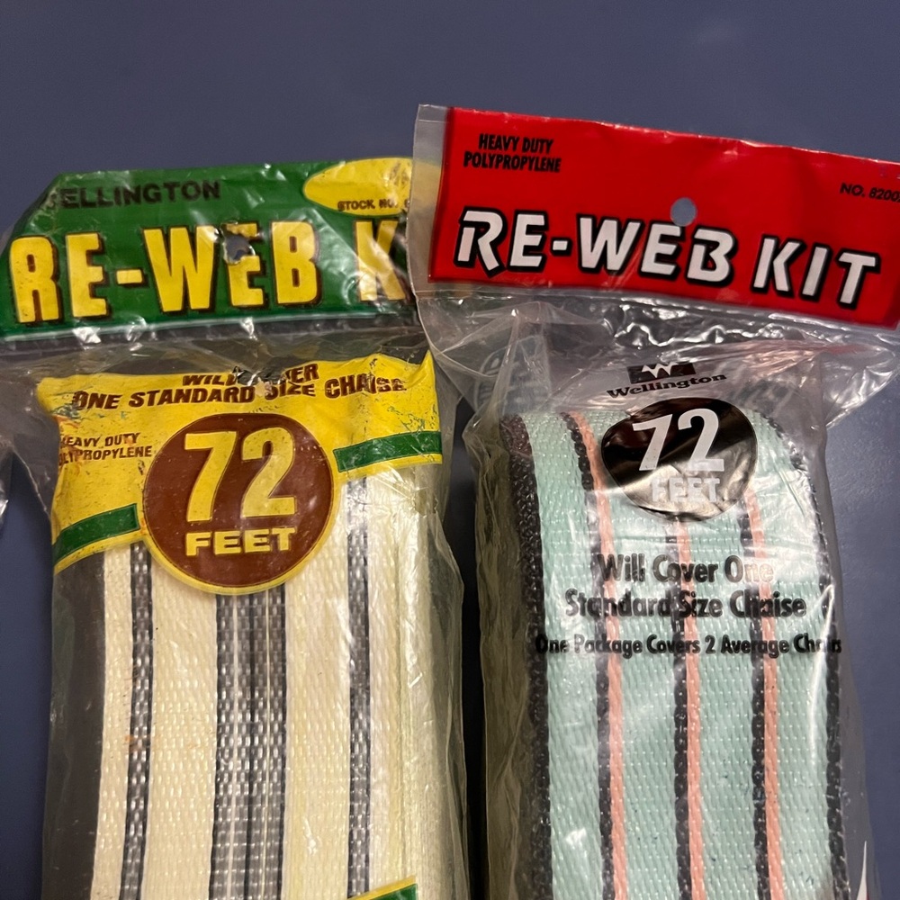 NWT Arden Paradise, Wellington, Frost king Re Webbing Kits/and Screws - Picture 3 of 9